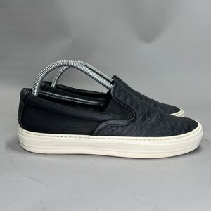 Salvatore Ferragamo Sneakers Women's Size 8.5 Black Suede Leather Slip‎ On Shoes
